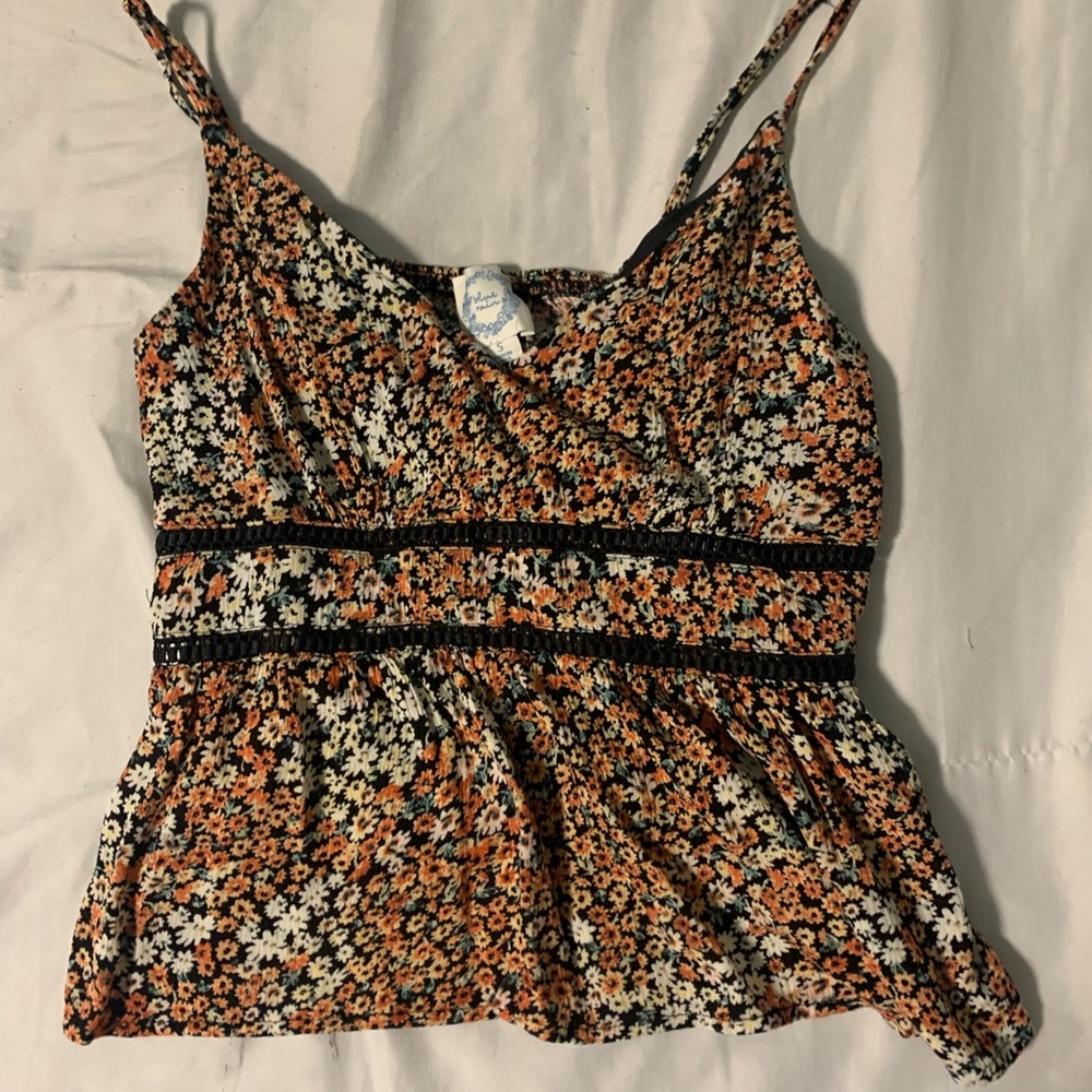 francesca's floral blouse